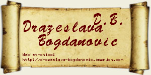 Dražeslava Bogdanović vizit kartica